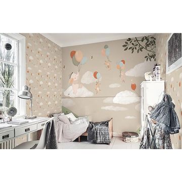 China Gris Cute Animal Wallpaper Little Elephant Ride A Bicycle China Gris Cute Animal Wallpaper Little Elephant Ride A Bicycle Kids Room Decor Wall Murals