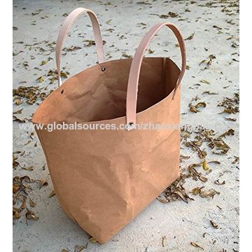 China Kraft Paper Tote Lunch Bag Brown Handbags Washable China Kraft Paper Tote Lunch Bag Brown Handbags Washable And