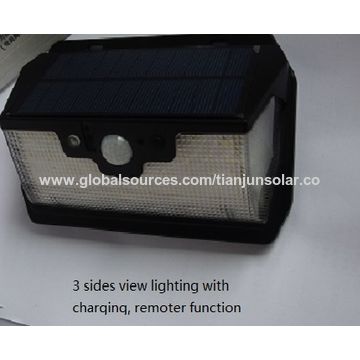 china 2018 new 3 sides view lighting solar sensor wall lights with