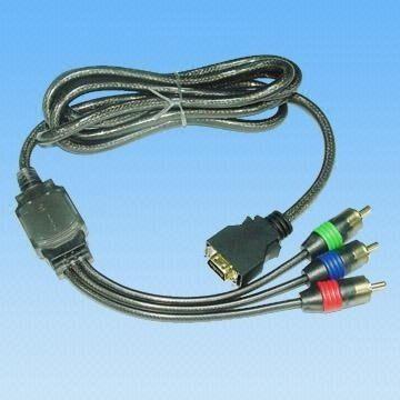 D-terminal to Component Cable Assembly with Golden Plug
