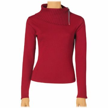 sweater ladies pullover knitted nylon viscose