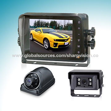 Car Reversing Camera System with 5-inch Touch Button Monitor and Rear-view Camera