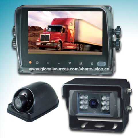 Car Backing-up System with 7-inch Digital Touch Button Monitor and Backup Camera