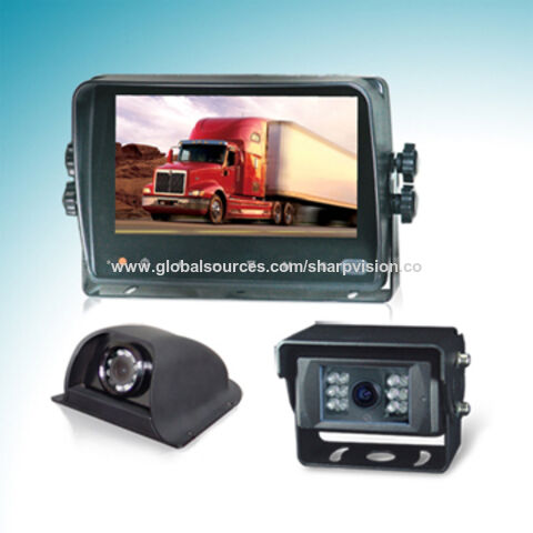 Car Backup Camera System with 7-inch Digital Touchscreen Monitor and Rear-view Cameras