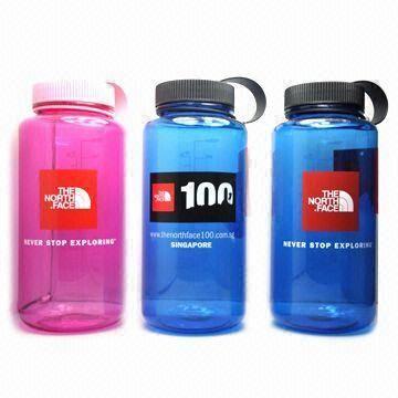 BPA-free Water Bottles, Non-corrosive and Shock-resistant, Available in Different Colors