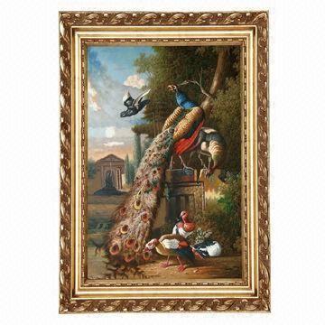 24x36 inches modern art decorative picture frame with gold foil and ornaments