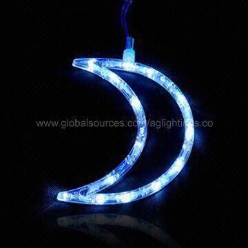 Crescent Moon LED String Light, Stunning Decor Lights to Shine Up Indoors/Outdoors for All ...