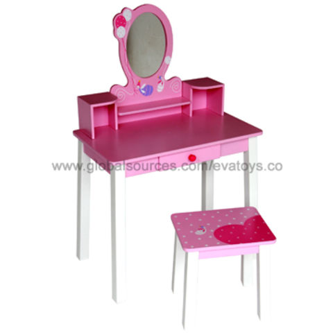 dressers with mirrors and chair