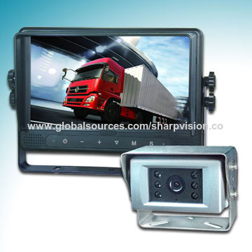 Rearview system with 9-inch LCD digital touch button car monitor and rearview camera