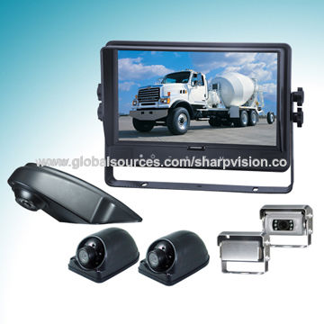 Rearview System with 9-inch LCD Digital Monitor, Truck Camera and Extra Smaller Auto Camera