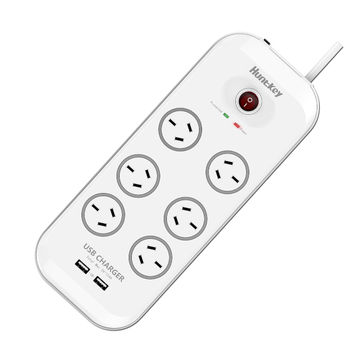 Universal Power Strip with 8 sockets and surge protection