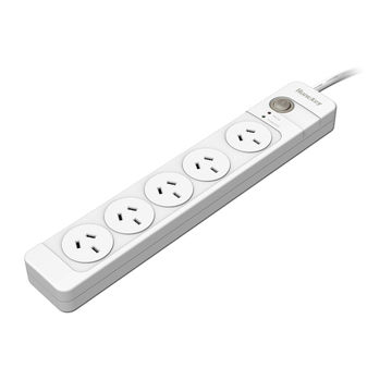 Australian Standard Power Strip with Two USB Ports and 660 Joules Surge Protection