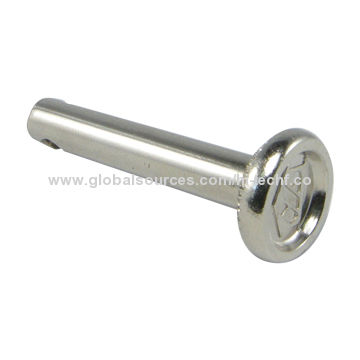 Self Clinching Screw, double serration, bore hole on shank for adjusting, #1/4 x 1.6-inch Self Clinching Screw, double serration, bore hole on shank for adjusting, #1/4 x 1.6-inch