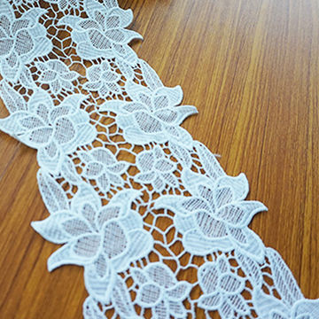 Buy Wholesale China Water Soluble Lace Organza Embroidery Lace Trim