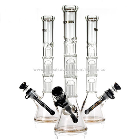 Bulk Buy China Wholesale 13 Inches Glass Beaker Bong Double 8 Tree Arms