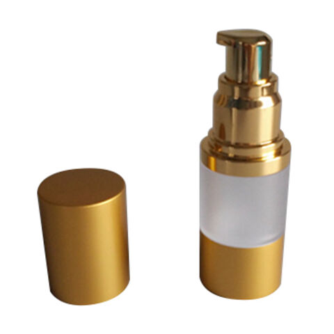 Bulk Buy China Wholesale Ml Frosted Gold Airless Pump Bottle