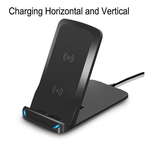 ODM Wireless Charging Stand 10W 2 Coils Fast Wireless Charger For