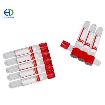 China Disposable Plain No Additive Vacuum Blood Collection Tube On