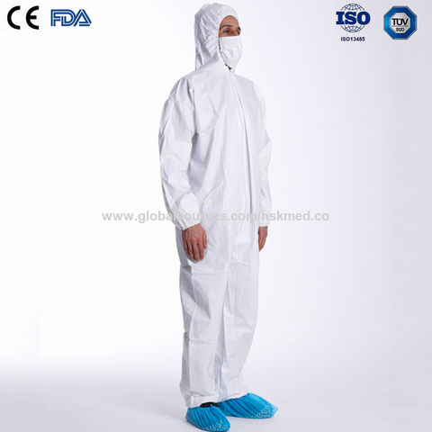 China Disposable Protective Coverall Wear Medical Hospital Lab Use Pp