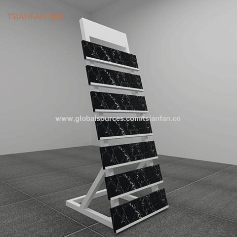 China Tile Display Rack Floor Stand Showroom Marble Stone Standing