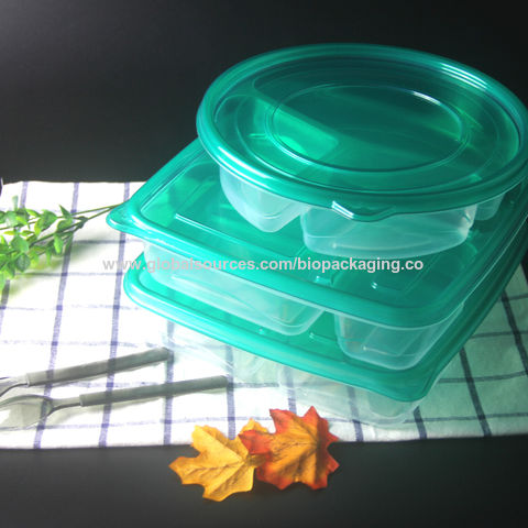 Biodegradable Plastic Rectangle Shape Food Storage Container