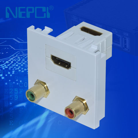 Buy Wholesale China Rca Connector Faceplate Xjy Rca Multimedia