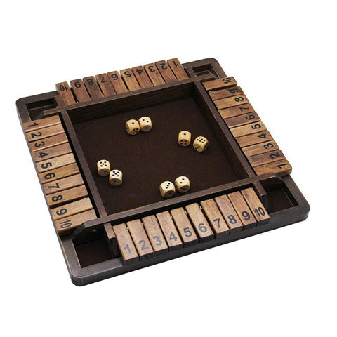 Buy Wholesale China New Trend Wooden Shut The Box Board Games Wooden