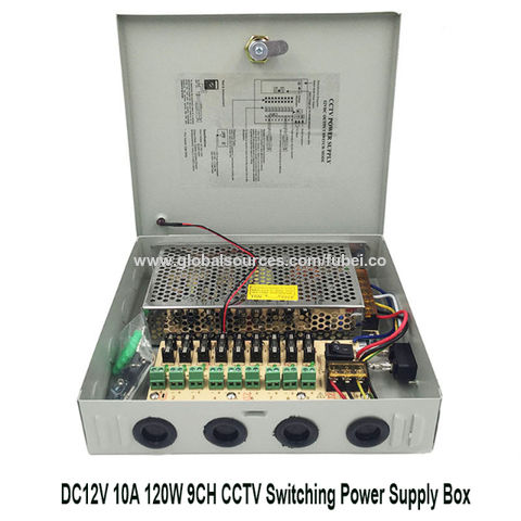 Buy Wholesale China Dc12v 10a Cctv Camera Power Box 9ch Channel Port