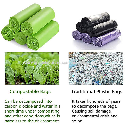 Buy Wholesale China Compostable Garbage Bags L Capacity Um X Cm