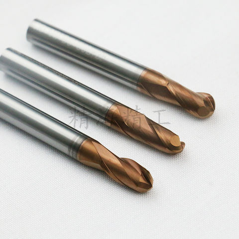 Buy Wholesale China Cnc Milling Carbide Ball Nose End Mill Cutter Hrc55