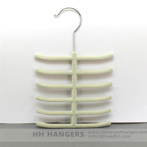 Buy Wholesale China Velvet Tie Hanger Flocked Scarf Hanger Non Slide