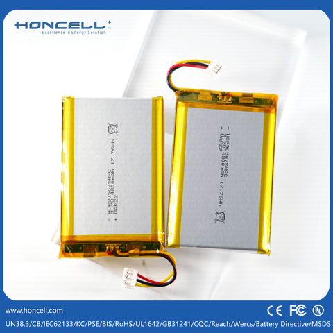 Buy Wholesale China Rechargeable Lithium Polymer Battery V Mah