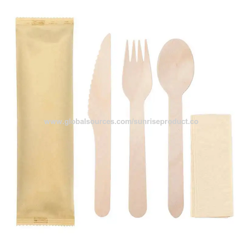 Buy Wholesale China Whole Sale Biodegradable Cutlery Disposable Wooden