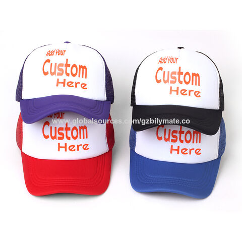 Bulk Buy China Wholesale Wholesale Custom Logo Trucker Mesh Cap Sports