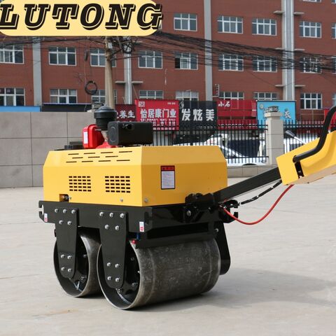 Mini Manual Pushed Hydraulic Vibration Double Drum Roadroller Compactor