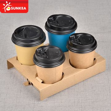 China Cup Carriers High Quality Pulp Cup Carriers Coffee Cup Carriers