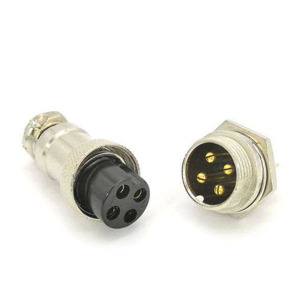 Gx Gold Plated Pin Plug Socket Aviation M Connector Female Male