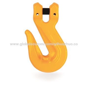 China Drop Forged G Clevis Type Grab Hook With Wing Yellow Or Red