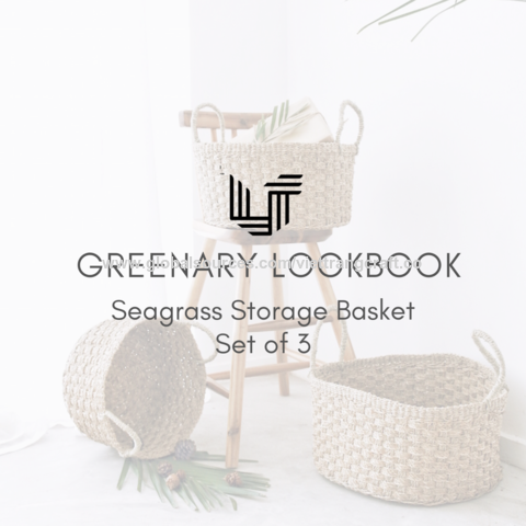 Vietnam Wholesale Round Seagrass Storage Basket Made In Vietnam On