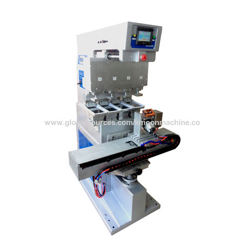 China Four Color Servo Shuttle Pad Printing Machine With Rotating