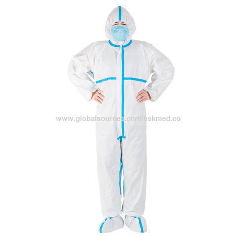 China Disposable Protective Coverall Wear Medical Hospital Lab Use Pp