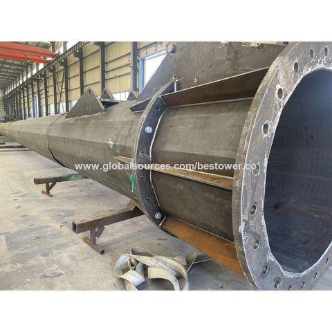 China Hot Dipped Galvanized Tubular Steel Electric Transmission Tower