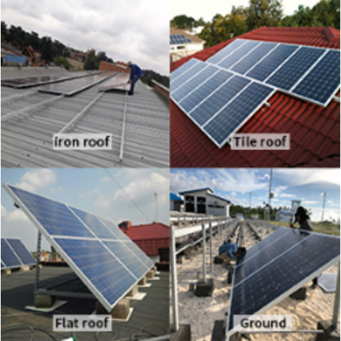 China Off Grid Rooftop Solar Power Systems Kw To Kw Complete Set Of