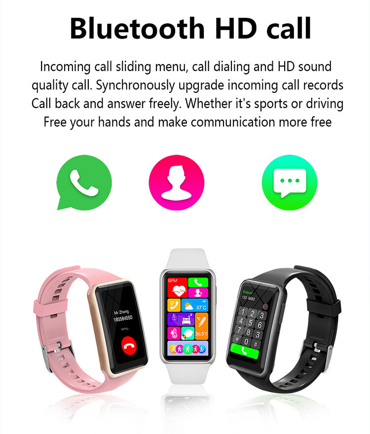 Inch Bt Calling C Plus Smart Band Smart Watch Heart Rate Monitor