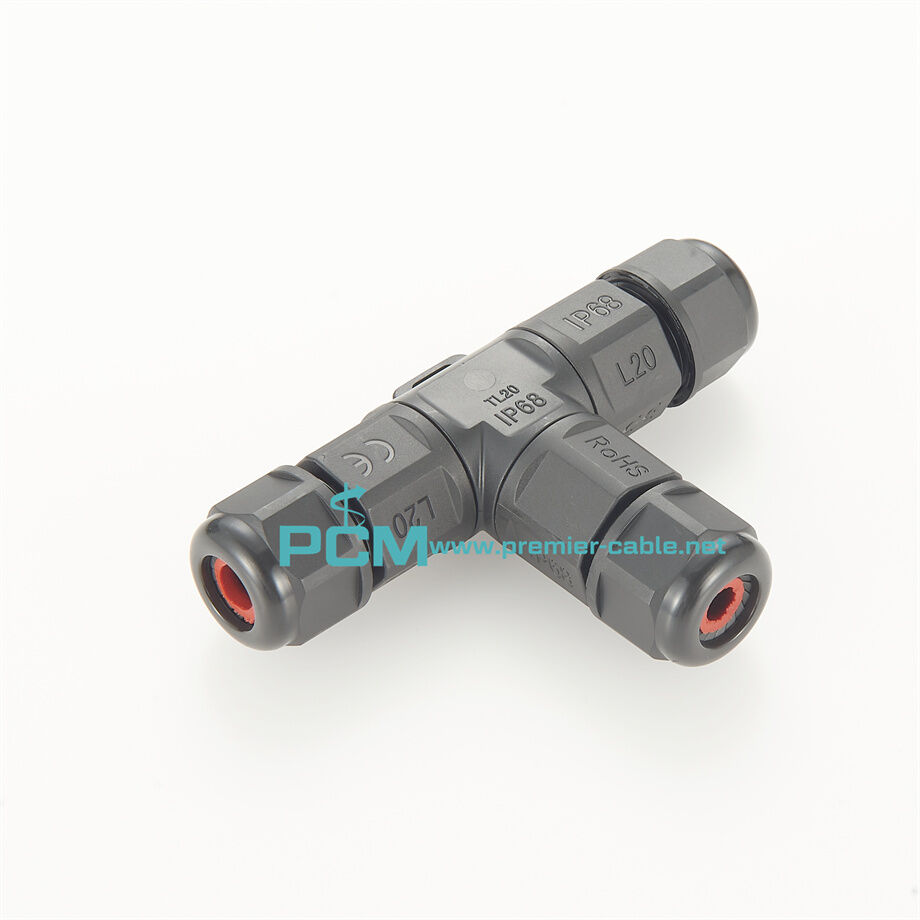 Buy Wholesale China 3 Pin T Shape Ip67 Waterproof Connector 3 Way