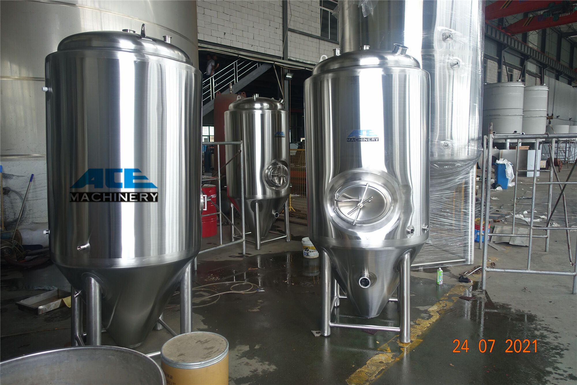 Factory Price Horizontal Tank Alcohol Distillation Filling Steel Beer