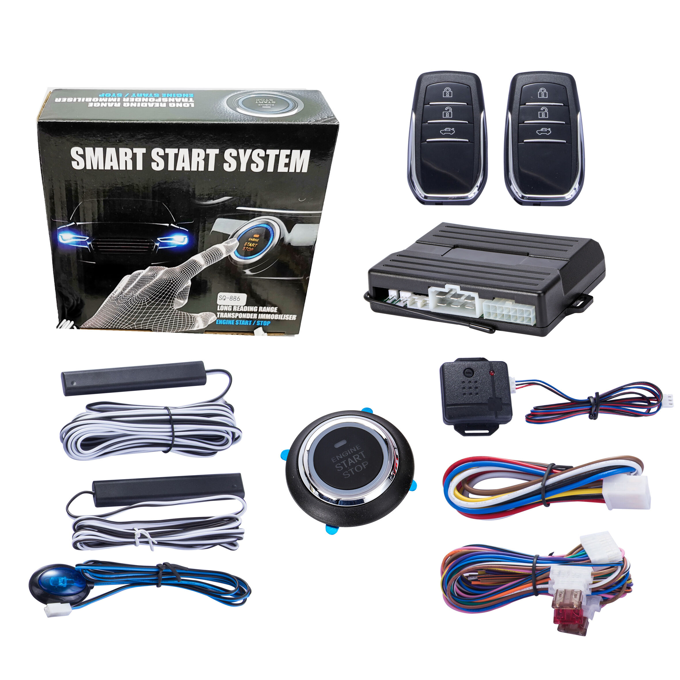 Buy Wholesale China Auto Keyless Entry Remote Engine Start Pke Alarm