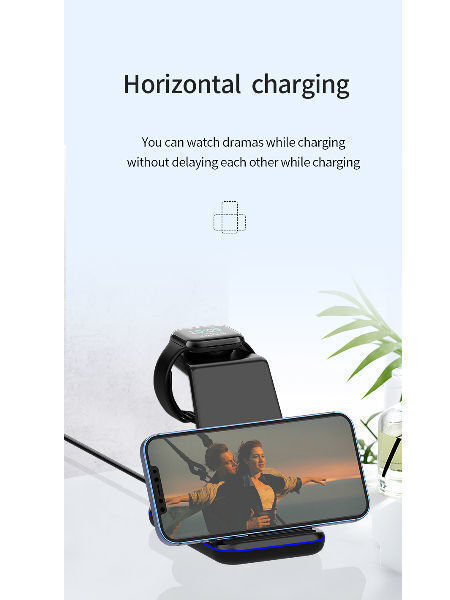 Custom New Arrival W Fast Charger Wireless Charging Stand Station For