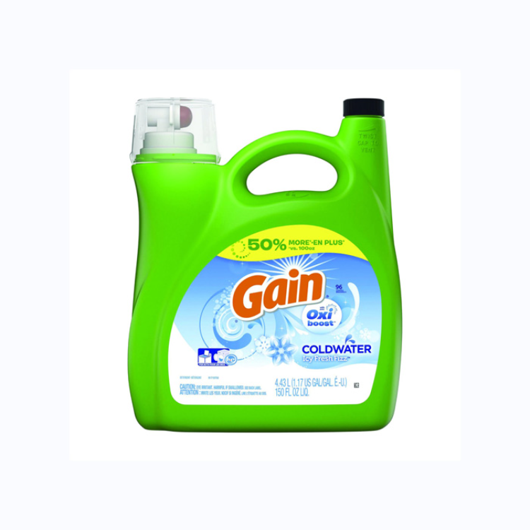 Gain Liquid Laundry Detergent Original Fresh Scent 25 Oz Bottle Pack