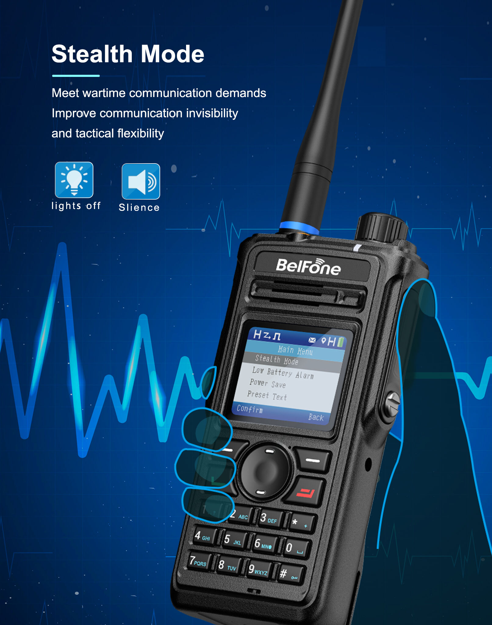 Buy Wholesale China Belfone Bp750 Ad Hoc Dmr Trunking Two Way Radio